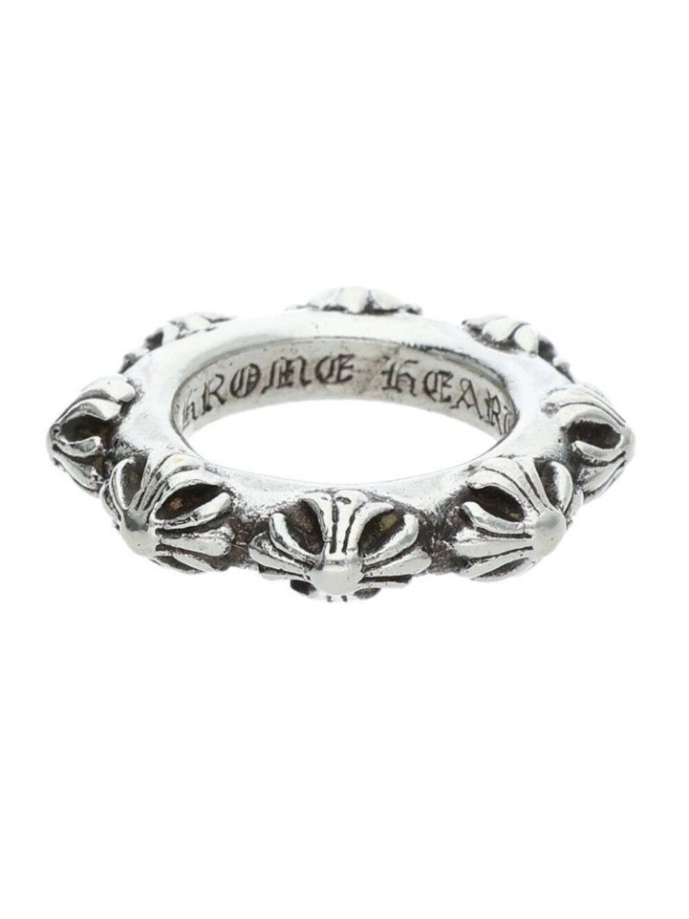 Chrome Hearts Cross Band Silver Ring